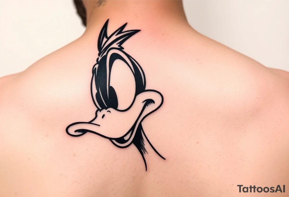 Older 90s Daffy duck high tattoo idea