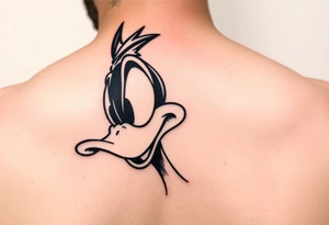 Older 90s Daffy duck high tattoo idea