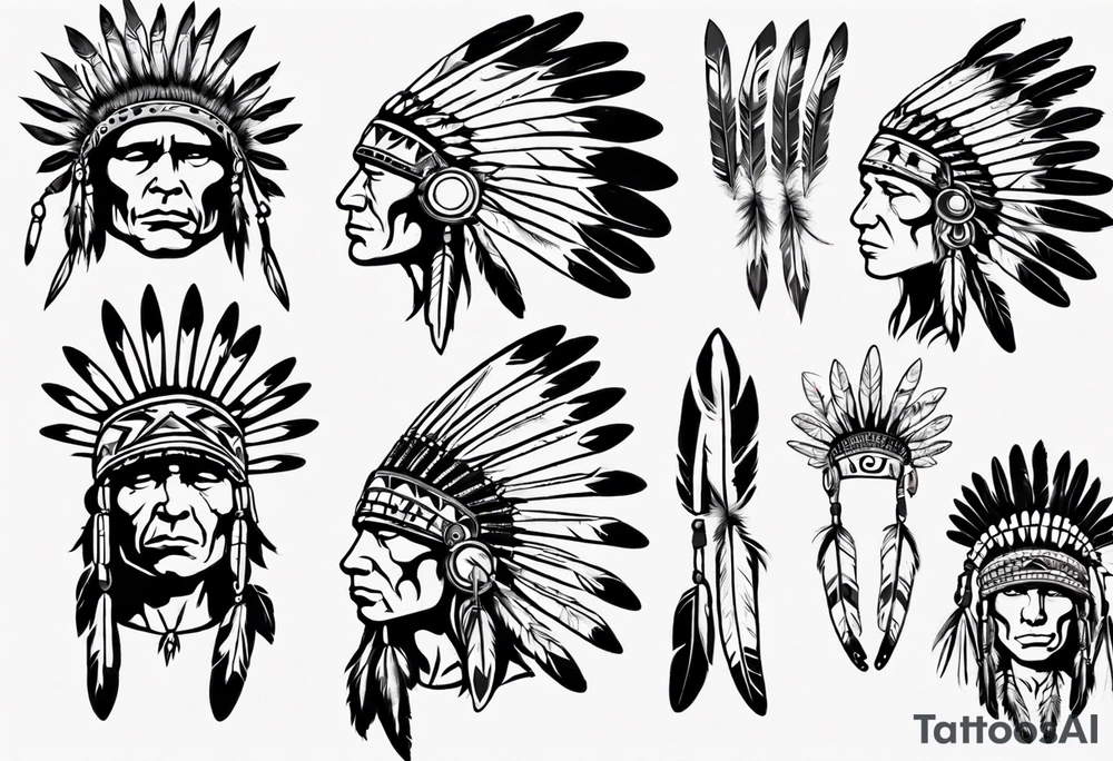 Native American Headdress, tattoo idea
