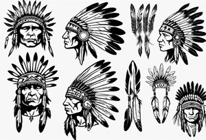 Native American Headdress, tattoo idea