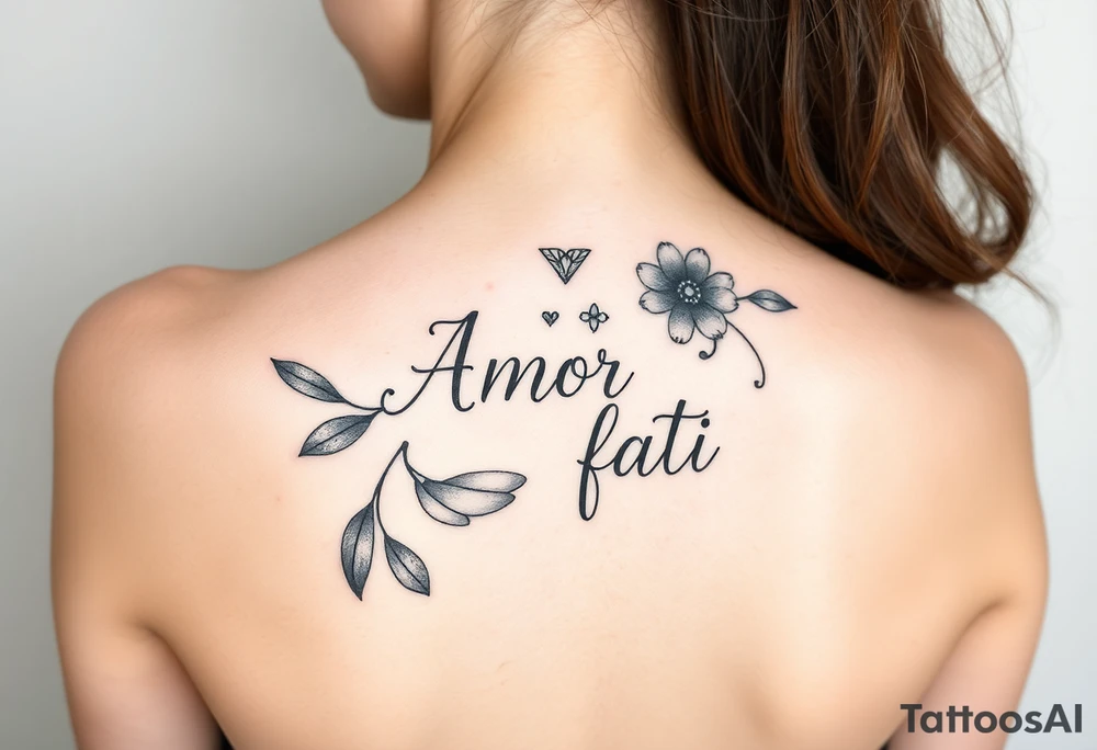Amor fati tattoo idea