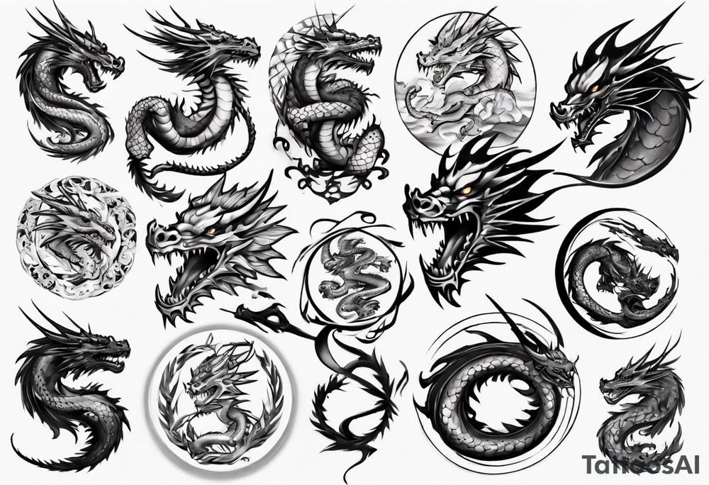Dragón tattoo idea