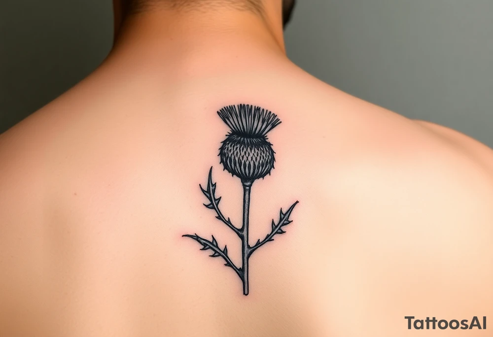 thistle tattoo idea