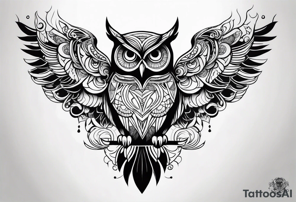 Owl tattoo idea