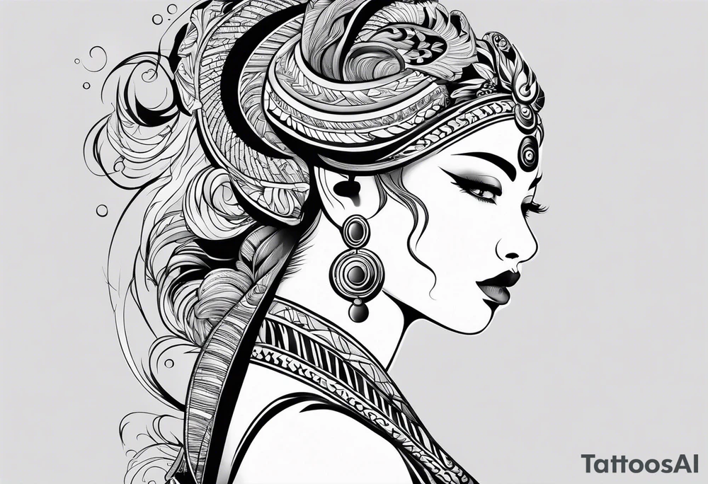 aquarius tribal tattoo tattoo idea