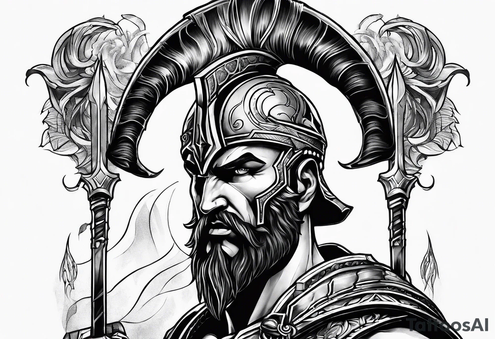 Ares God of War tattoo idea