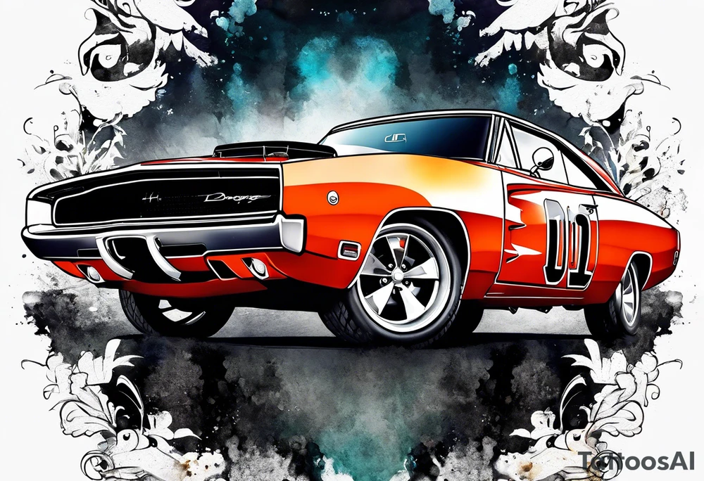 Dodge charger tattoo idea