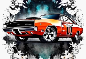 Dodge charger tattoo idea