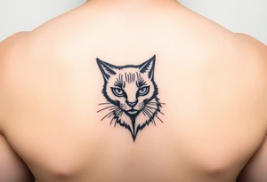 black cat tattoo idea