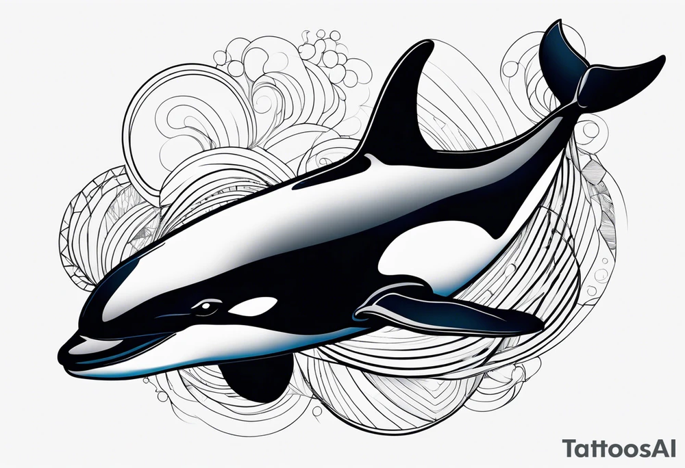 Orca whale tattoo idea