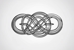 double infinity symbol tattoo idea