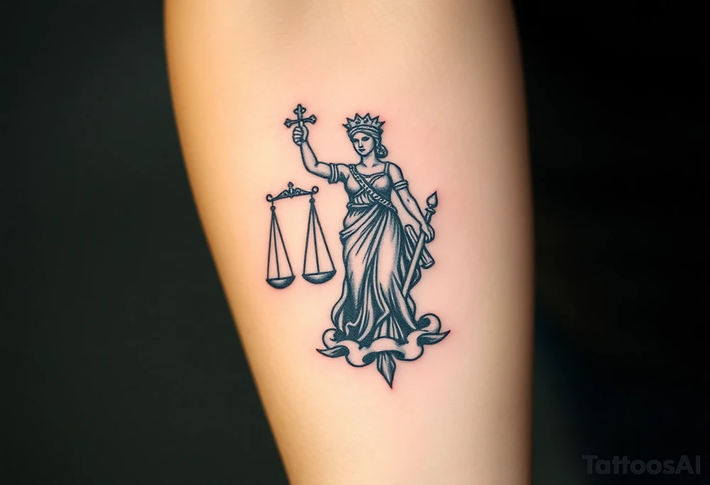 Lady Justice tattoo idea