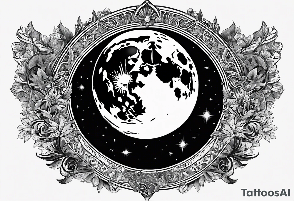 a moon made with the words “dancing in the moonlight” tattoo idea a moon made with the words “dancing in the moonlight” tattoo idea