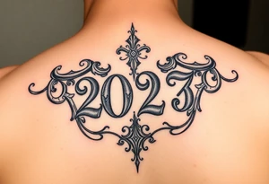 Date of birth rumour number tattoo idea