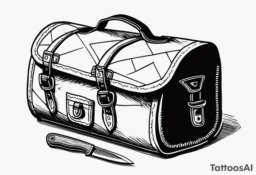 murderers kill kit backpack knife rope duct tape tattoo idea