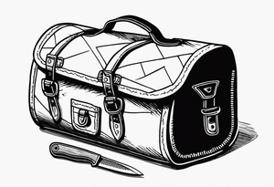 murderers kill kit backpack knife rope duct tape tattoo idea