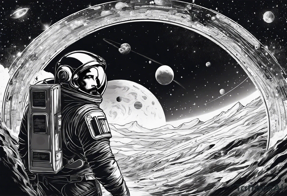 spartan, outer space, Einstein, physics, writing, sleeve tattoo tattoo idea spartan, outer space, Einstein, physics, writing, sleeve tattoo tattoo idea