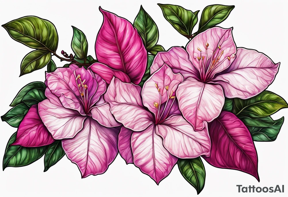 Bougainvillea Spectabilis tattoo idea