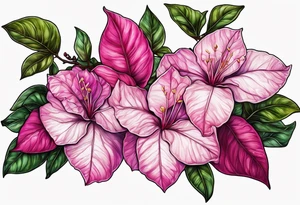 Bougainvillea Spectabilis tattoo idea