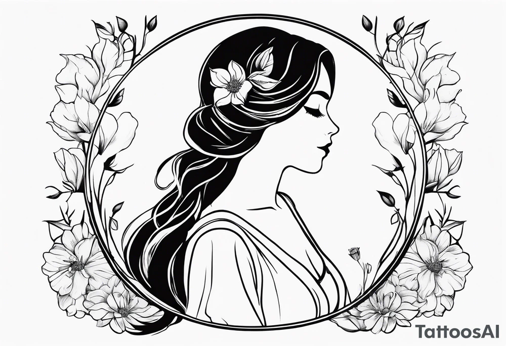 virgo, flowers, dainty, harmony, feminine, tattoo idea