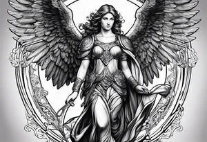 archangel Raphael tattoo idea