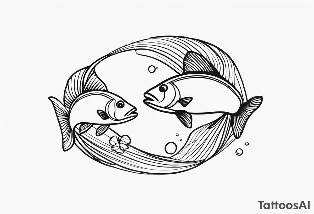 Small pisces tattoo idea