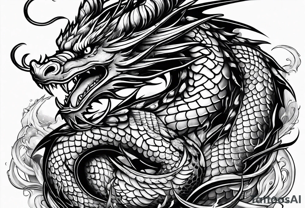 dragon tattoo idea