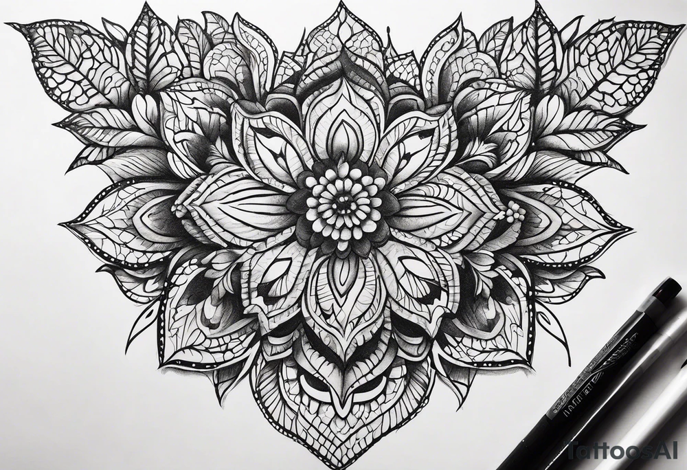 Lace tattoo idea