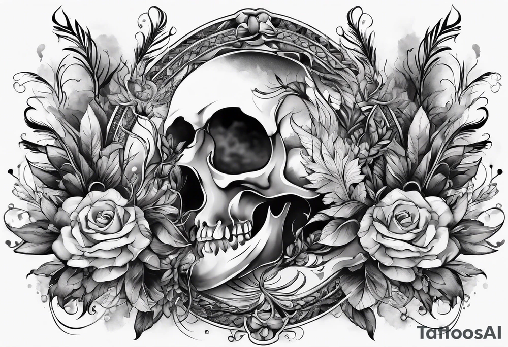 smoke pattern tattoo idea