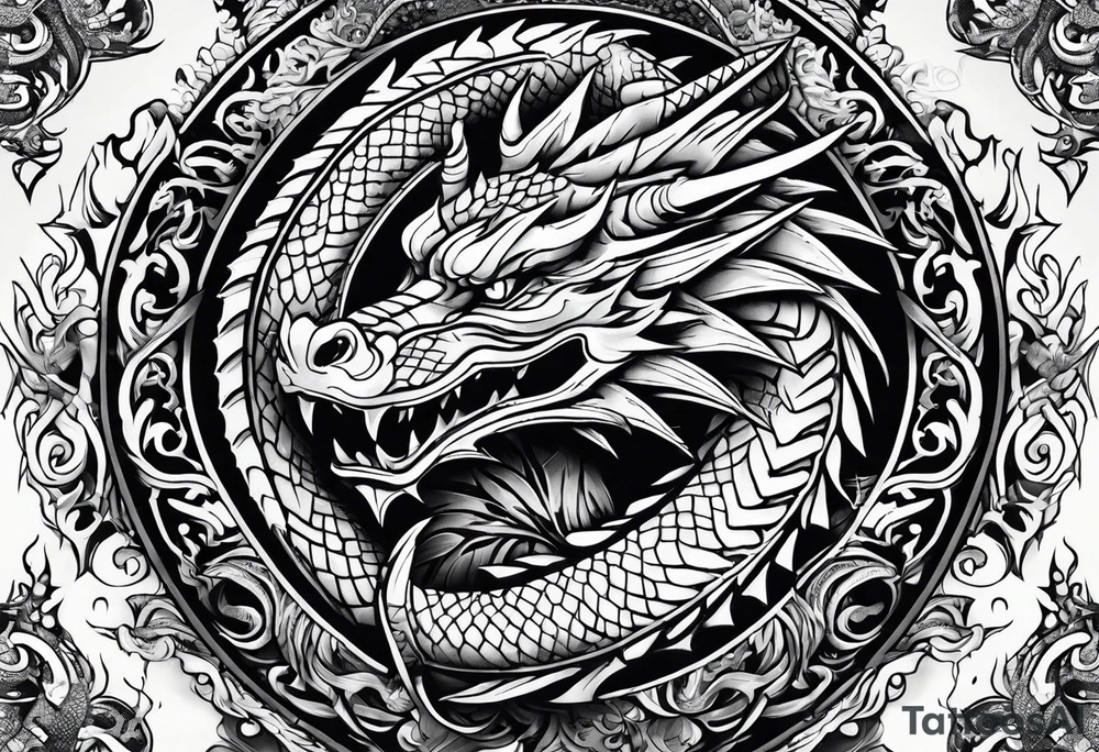 dragon , hand tattoo idea