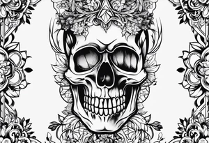 simple skeleton tattoo idea