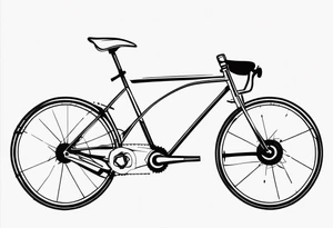 bicycle drive train tattoo idea