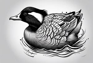 very angry canadian goose tattoo idea