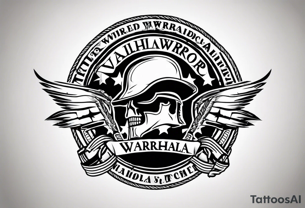 Wounded warrior valhalla tattoo idea