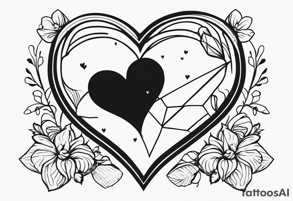 desenho de um tesouro de amor tattoo idea