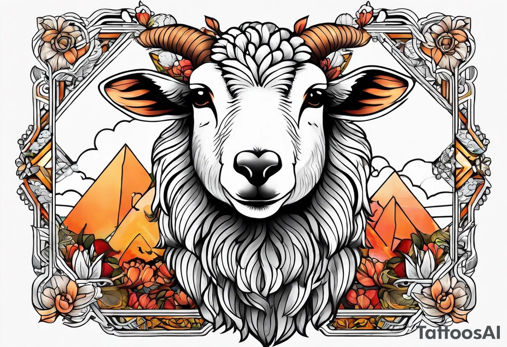 sheep and fox tattoo idea