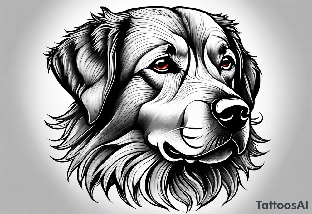 Savage dog tattoo idea