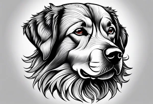 Savage dog tattoo idea