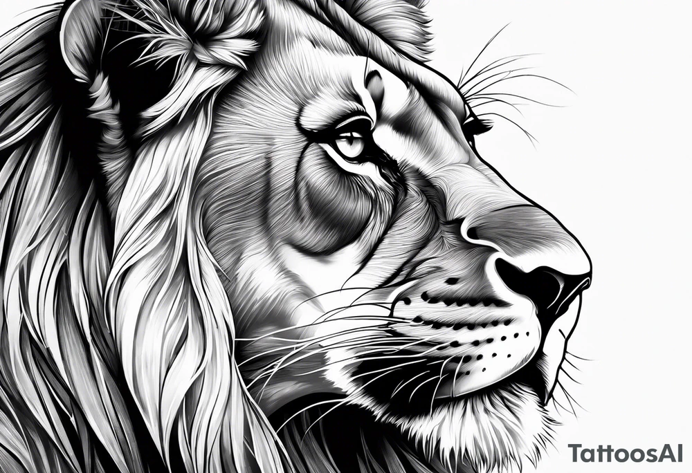 Lioness tattoo idea