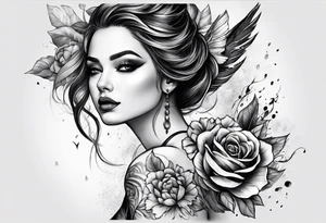 dark themed tattoo idea