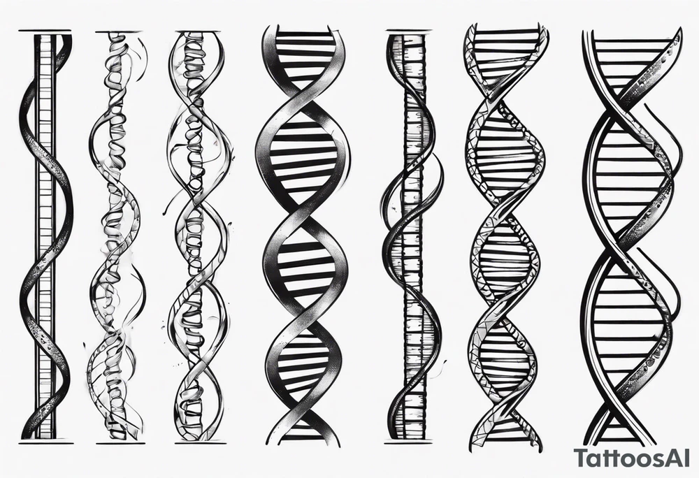 DNA strand tattoo idea