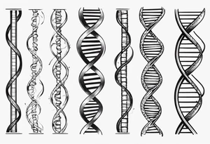 DNA strand tattoo idea