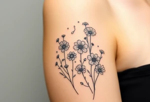 Wildflowers tattoo idea