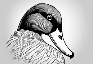 Duck, small, imprint tattoo idea