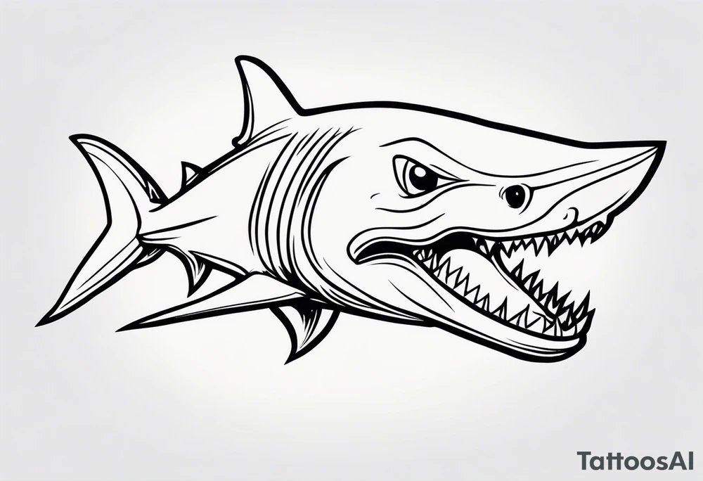 Dungeons and dragons shark tattoo idea