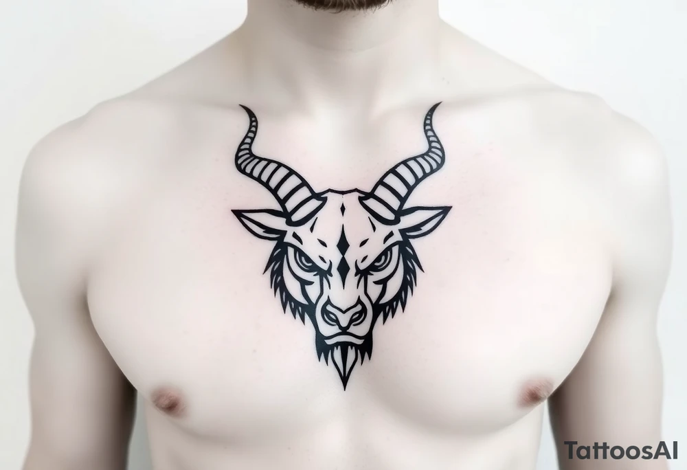 Capricorn head 10x15 cm
Can’t be angry looking tattoo idea
