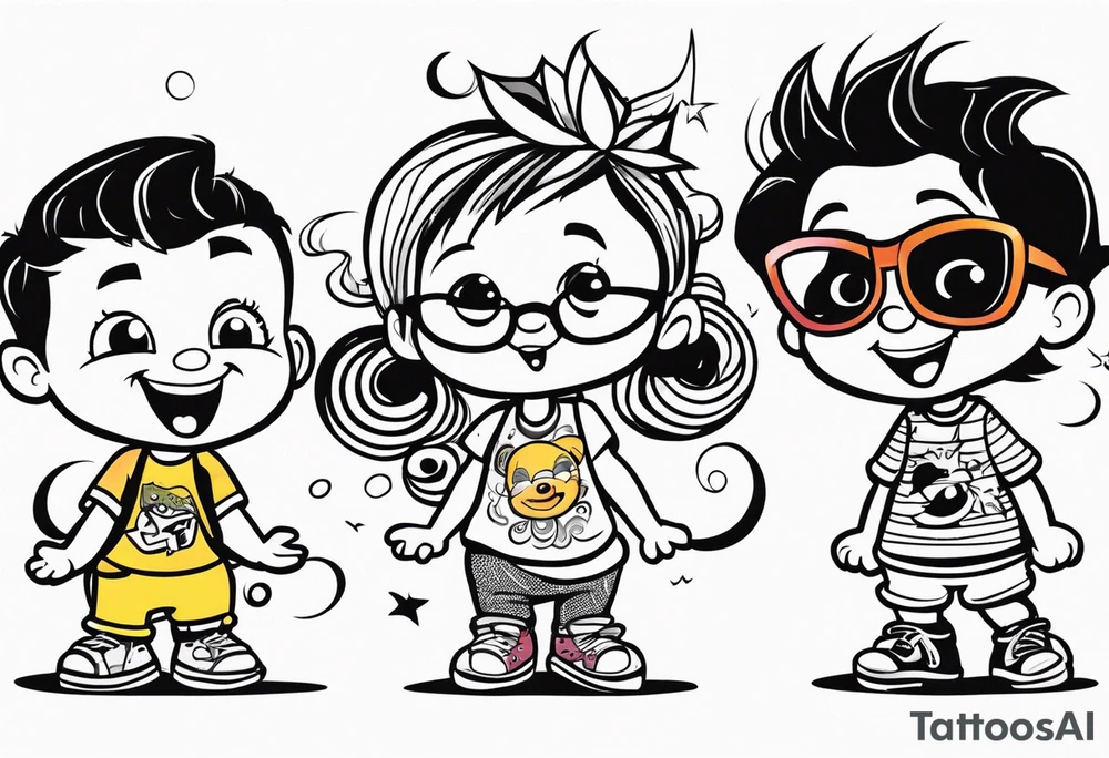 3 TODDLERS tattoo idea
