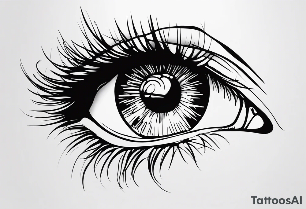 Realistic Eye tattoo idea