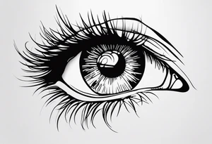 Realistic Eye tattoo idea