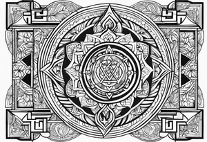 Alphabetically tattoo with 
OM
MAHARSHI
VIDYA tattoo idea